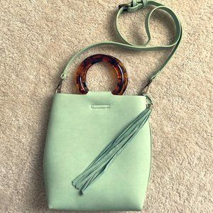 ANTHROPOLOGIE Faux Leather Crossbody Bag